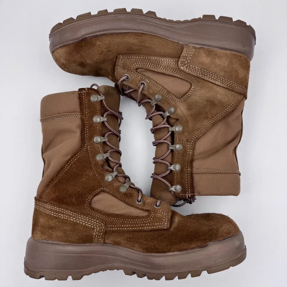 Belleville AFTW 8W Mens Flight Boots Coyote Brown AF Safe to Fly Vibram‎ USA